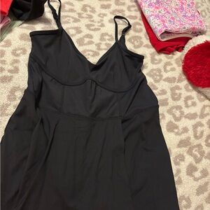 JoyLab size Large black spaghetti strap athleisure dress